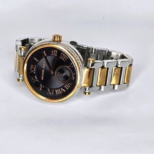 Michael Kors Skylar Black Dial Two Tone Steel Strap Watch for Women - MK5957